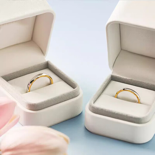 MZMZ Haoyue and Sea Platinum Couple Ring PT950 Platinum Pairing Rings Wedding Valentine's Day Birthday Gift for Girlfriend and Wife Light Luxury Style - Live Pairing Rings Local Warehouse/Next Day Delivery
