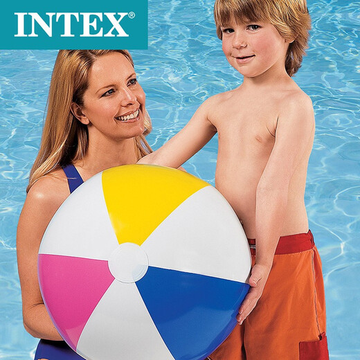 INTEX 沙滩球充气球儿童玩具球水上戏水玩具 直径61cm