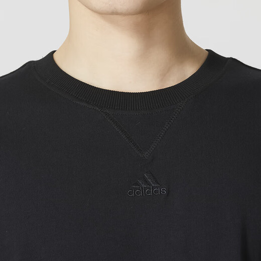 
Adidas men's clothing, fashion trend sportswear, running training, fitness, comfortable and breathable casual round neck short-sleeved T-shirt, IC9793 M 175