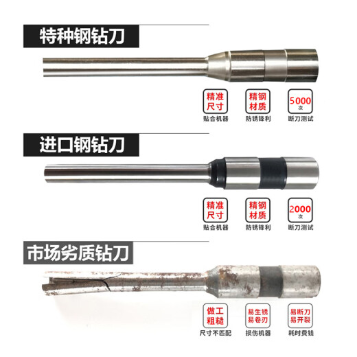 钻头得力装订机钻刀头3846/33669S/3888/3839/3821打孔空心针配件 3880/GB502(特种钢钻刀)3支9折5