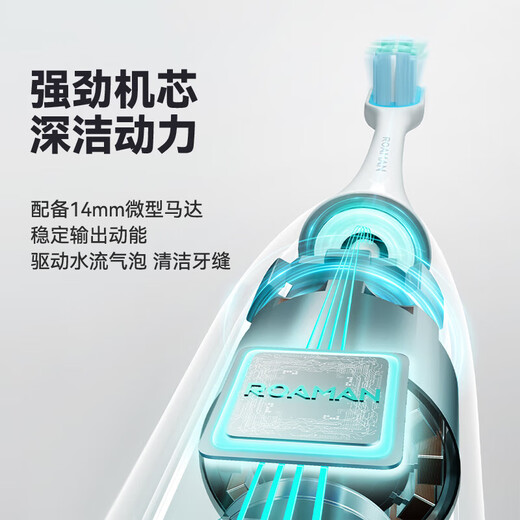 ROAMAN Bear smart screen electric toothbrush with tooth surface recognition, recommended by dentists for deep cleaning, whitening and gum protection, as a birthday, Christmas and New Year gift for male and female friends, T10Pro Gray