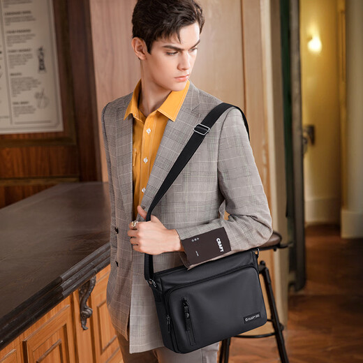 Bolso de hombro de Golf (GOLF), bolso cruzado informal para hombre, bolso para teléfono móvil con múltiples compartimentos para ipad, bolso ligero repelente al agua para hombres de negocios para ir al trabajo