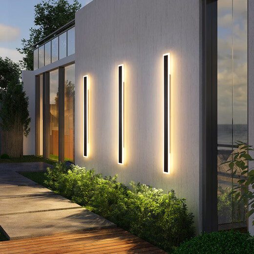 Iluminación ople; Opple ople al aire libre luces de pared impermeables luces de escalera de pasillo largas luces de balcón al aire libre