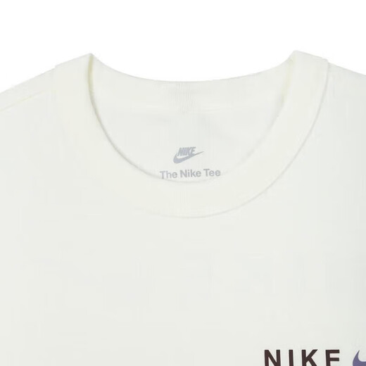 耐克（NIKE）纯棉印花短袖男士跑步上衣宽松半袖夏季新款运动T恤 帆白色/HF6172-133 纯棉透气 假 2XL 推荐180-190斤