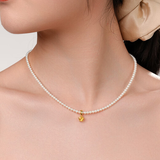 Daila 925 silver citrine pendant necklace perfect round flawless bright light 3-4mm freshwater pearl clavicle chain birthday gift
