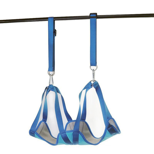 Jingmengyuan pet grooming hammock cat and dog anti-scratch trimming nail care cat and dog hair trimming hanging cat bag hanging dog bag sling blue L size - recommended 31-59 Jin Jin is equal to 0.5 kg Use