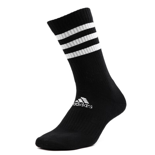 阿迪达斯（adidas）男袜女袜 新款休闲袜子健身训练透气时尚条纹休闲中筒袜户外中袜 FH6629 S