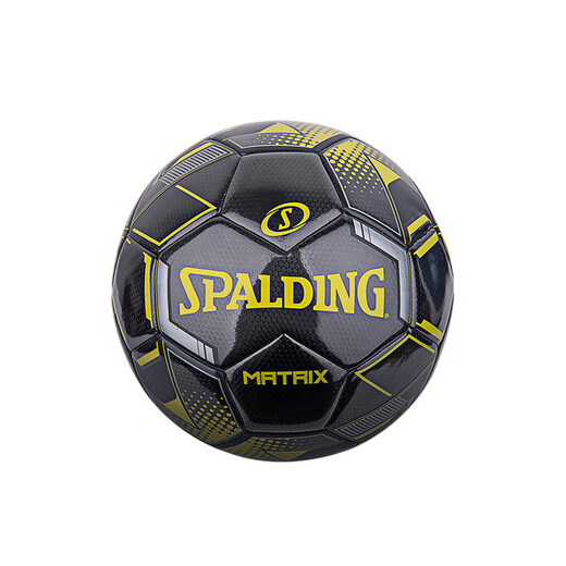 Spalding Official Flagship Store Matrix Series Machine couture n ° 5 Football 64-967Y 64-967Y (noir / jaune) N ° 5 Ball (11 personnes régulières)