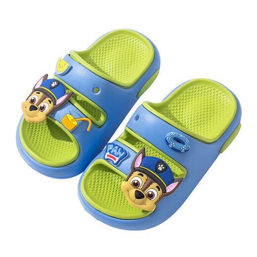 
Wangwang team children's slippers 2025 new style boys and girls baby sandals summer indoor non-slip boys sandals sky blue 18 inner length 18cm size 180 size suitable for foot length 17cm