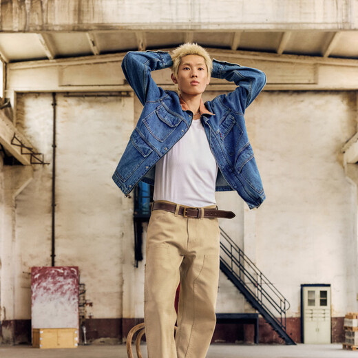 Levi's Levi's Men's 565 Loose Straight Workwear American Retro Simple Commuting Fashion Casual Pants Khaki 29 (32)