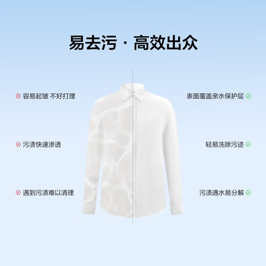 HLA Heilan House collared executive shirt L7 soft stretch version autumn 25DP no-iron shirt for men