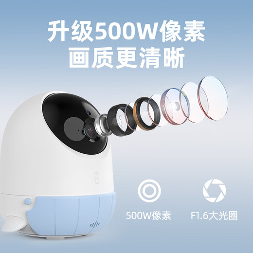 La máquina de cuidado de bebés de segunda generación de Haima Daddy Monitorlo inteligente Monitor de bebé llorando nueva versión 2-32G-Blue+stent