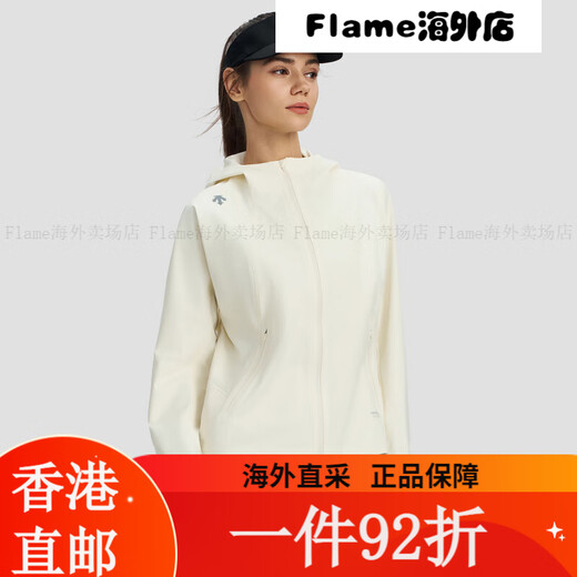 迪桑特 WOMEN’S RUNNING跑步 女士 防水透湿 梭织上衣 外套 CR-C CR-CREAM S(160/80A) 均码