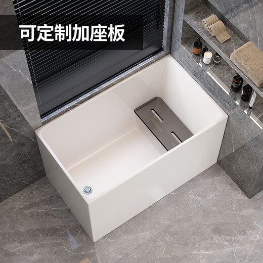 TOTO定制浴缸小户型家用深泡亚克力成人独立浴盆日式网红迷你小浴缸 B款空缸长1391-1490宽700-750高6