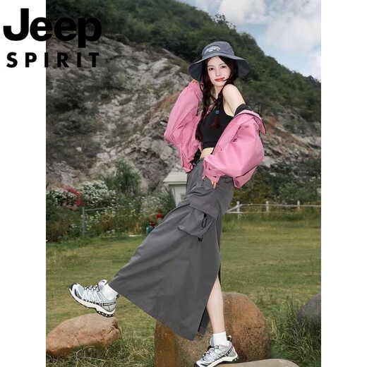 Jeep spirit jeep veste veste de femme en extérieur en extérieur en vrac décontracté randonnée veste touristique veste alpinale rose xl