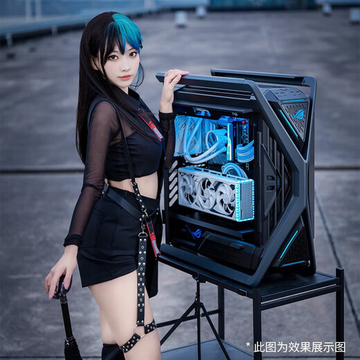 ASUS ROG family bucket 9800X3D/RTX5080 Night God host RTX5070Ti Raptor graphics card Genesis God desktop assembly thousand frames e-sports game AI rendering DIY assembly machine with three 9800X3D+RTX5070Ti Raptor