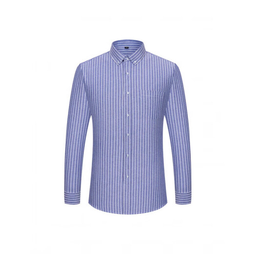 2025 новая трансграничная мужская рубашка, полосатый повседневный кардиган на пуговицах, хлопковая оксфордская рубашка большого размера с длинными рукавами CX518, мужская рубашка с длинными рукавами 41