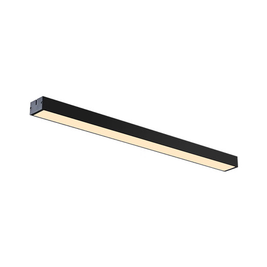 Yaming Lighting Yaming Black Shell Neutral Light Aluminum Square Light LED Office Light Long Strip Light Office Store Commercial Light Strip Hanger [Black Shell 15053cm] 36w Neutral Light