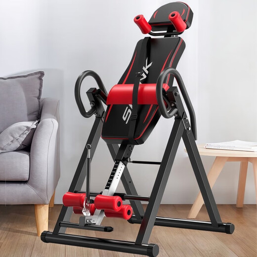 Gumuni home inverted stand-up machine inverted hanging artifact indoor multifunctional fitness equipment inverted stretch lumbar traction machine blue black - basic model