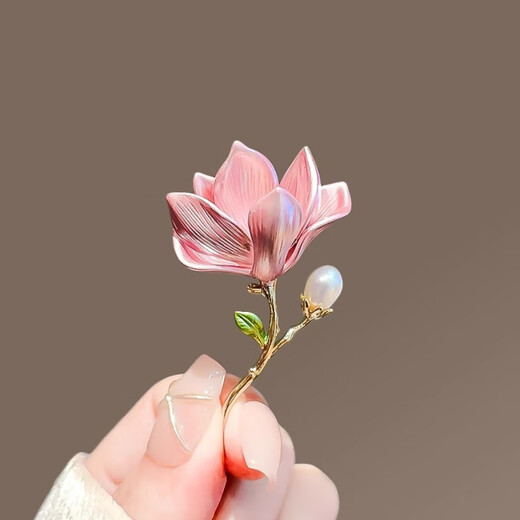 Banshengfu Pearl Magnolia Brooch Accessories Pearl Magnolia Brooch One Size
