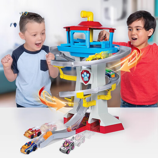 Wattower Headquarters Basis Wangwang Team Rescue Track Alloy Car Wachtturm Kinderspielzeug 16795 Wachtturm -Track (einschließlich 6 Legierungen