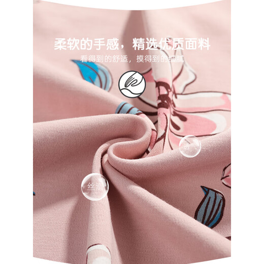 
Catman (MiiOW) pure cotton pajamas for women summer short-sleeved cropped pants cardigan style mother large-size casual home clothing women's 2025 new style lotus purple NXF-9898 women's cardigan short-sleeved 3XL [Suggested 160--180Jin [Jin equals 0.5 kg]]