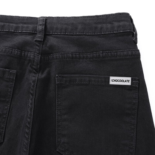 : Chocoroate it American Cropped Jeans for Women the Summer New Black Version Strucy Sycamore Pantal