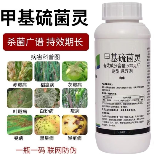 Thiophanate-methyl, powdery mildew, downy mildew, gray mold, fruit tree, vegetable and flower pesticide fungicide 200g