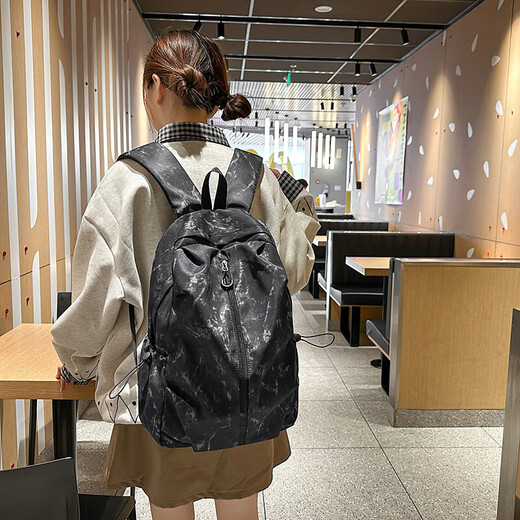 书包女小学生初中学生新款韩版学院风ins时尚潮流双肩包女士背包 红色 SG8441