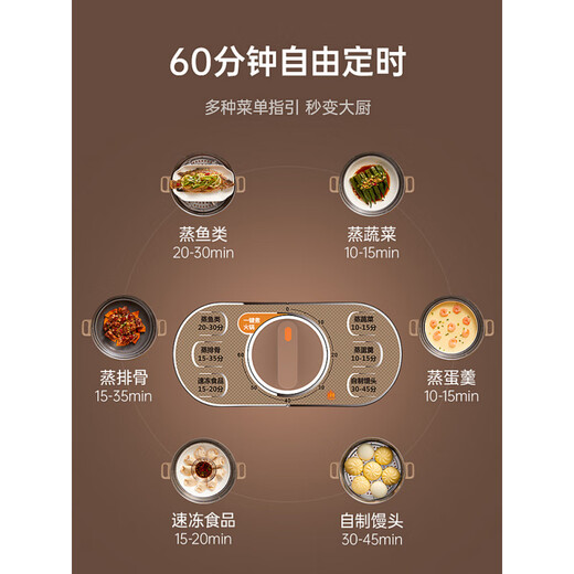 Supor electric steamer YK807 multi-functional household large-capacity three-layer steamer steamer steamer hot pot stainless steel color 0cm