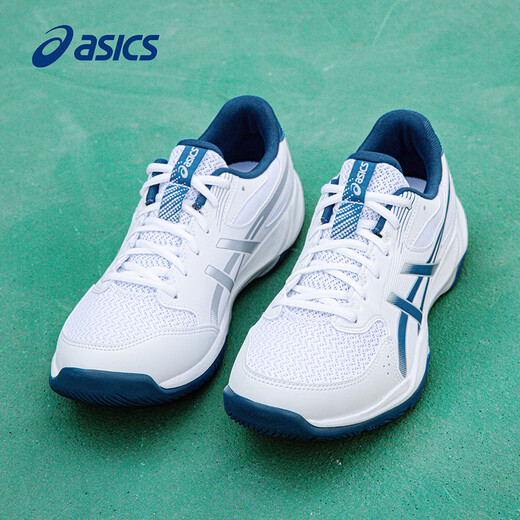 Asics men's shoes new badminton shoes men's GEL-ROCKET 12 cushioning shock-absorbing training shoes sports shoes white/blue (12th generation) 40.5
