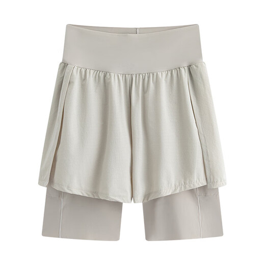 Sports Shorts Women's Summer Thin Quick-Drying Running High Waist Hip Lifting Fake Two-piece Three-piece Pants Yoga Pants Fitness Pants Black L Recommended 110-130Jin Jin equals 0.5kg