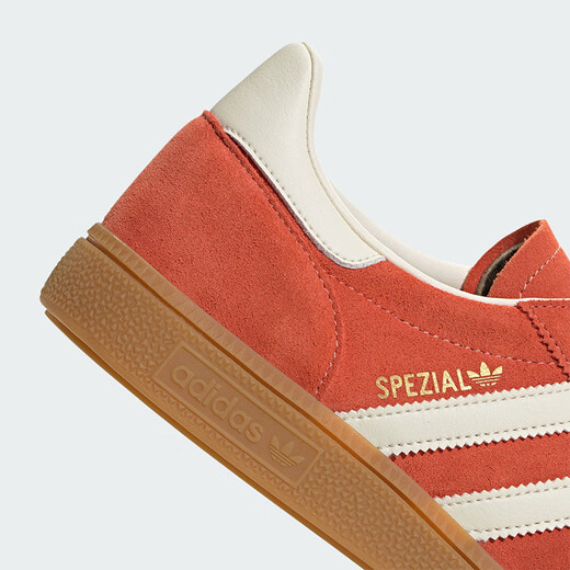 阿迪达斯 （adidas）三叶草男鞋女鞋 HANDBALL SPEZIAL 经典复古运动板鞋德训鞋T头鞋 IG6191/砖红色/米白色 36