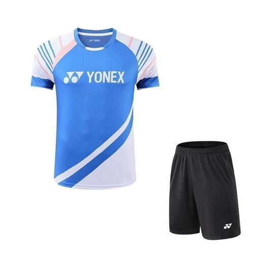 YONEX尤尼克斯2024新款Yy速干羽球服男女短袖套装运动透气比赛训 6296粉色上衣 2XL 女