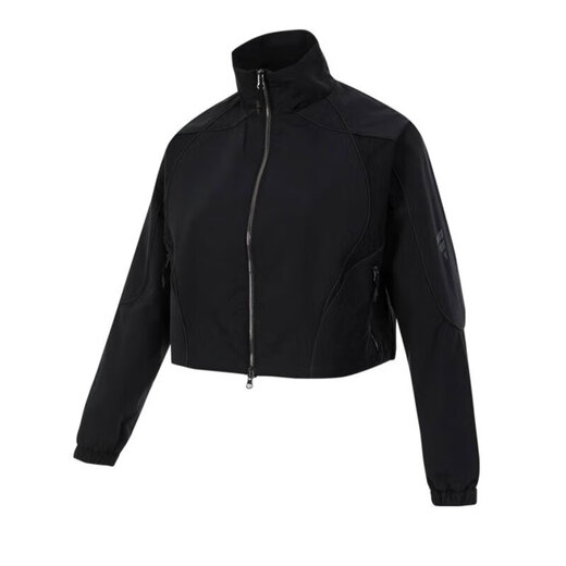 
Adidas Jacket Women's 2025 Summer New Fitness Training Sportswear Windproof Fashion Casual Stand Collar Short Jacket JJ1078 XS
