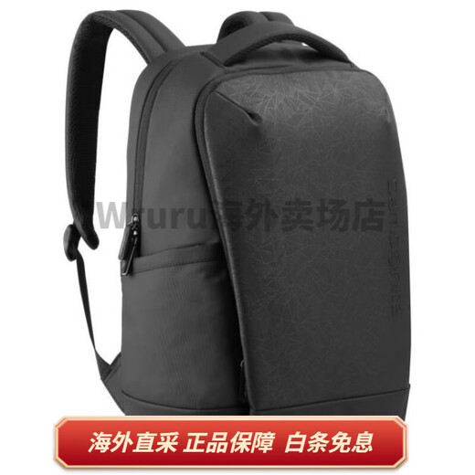 Samsonite Brand Logo Zipper Openter and Closing Fabric Backpack for Men and Women Style Style Black Basic Package (sac)