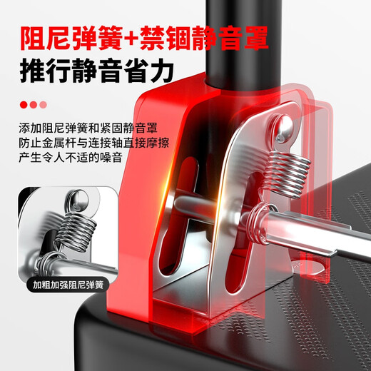 Delixi Electric Cart Cargo Handling Cart Home Portable Folding Flat Cart Courier Cart Home Upgraded Version 65*40*75cm 3-inch PU Drop