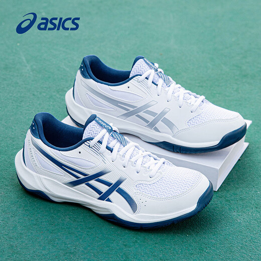 ASICS Badminton Shoes GEL-ROCKET 12 Men's and Women's 2025 New Official Flagship Training Shoes White/Black-101 42