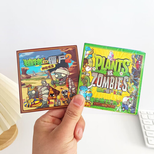 Cute mini plant vs. zombie magnetic sticker quiet book toys children's boy gift small magnetic sticker book Magnetic quiet book - Magnetic 6 complete set 10*10cm [3 scenes + 2 materials]
