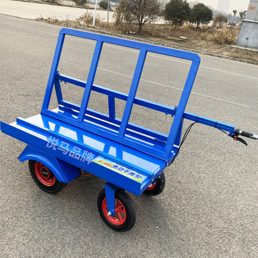 Kezitu electric four-wheel new construction site trolley trolley electric glass folding trolley transport truck gypsum board transport trolley 1800 watt new four-wheel trolley 60V 20A_6