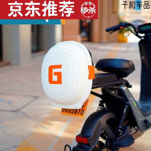 适用于电动自行车后备箱 电动车后备箱尾箱储物箱雅迪爱玛 L9928磨砂白色普通款