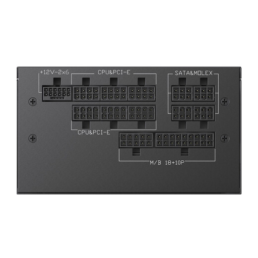 影驰名人堂GS850黑钻限定版金牌全模组850W电脑电源（全日系电解电容/atx3.1/原生PCIE5.1/风扇启停）