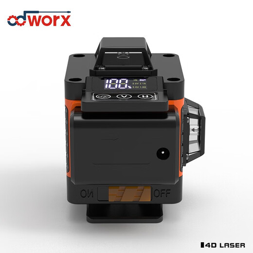 16-line 4D-Laserpegel grünes Licht 12-Linie-3D-Automatik-Leitungs-Decken-Wandaufkleber-Linien-Projektor hochpräziser grenzüberschreitender Orange-Fernbedienungssteuerungswall-Boden-All-in-One-Maschine ohne Digital Display-16