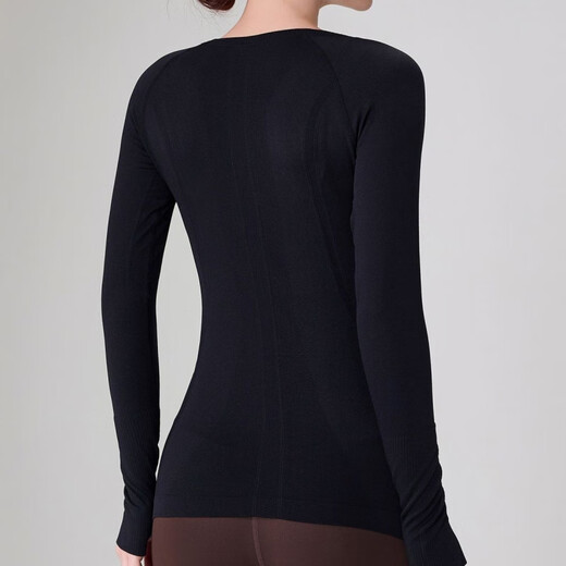 ALO YOGA yoga wear women's short-sleeved T-shirt Pilates fitness slim quick-drying yoga spring and autumn long-sleeved gray M