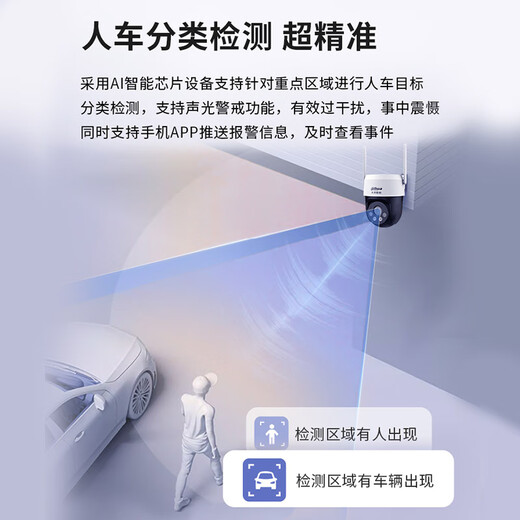 Dahua drahtlose WLAN-Überwachungskamera, Cloud-Billard-Maschinenmonitor, 5 Millionen High-Definition, 360 Grad, keine toten Winkel, mit Vollfarb-Nachtsicht, Mobiltelefon-Ferngespräch, P5A-64G