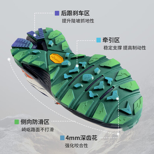 SKYPILOT outdoor hiking shoes for men in summer mesh breathable wear-resistant non-slip gripping professional sports cross-country running hiking shoes for men and women gravel white / night blue 42