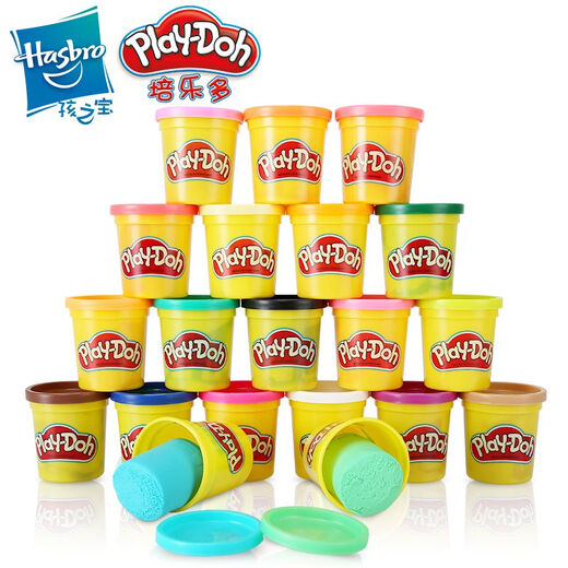 Playdoh培乐多彩泥20色补充装安全橡皮泥粘土手工儿童玩具792 前装载机E9226 其他