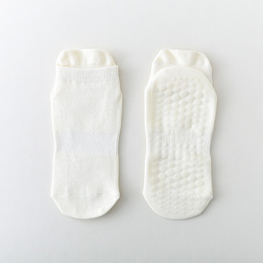 Return to Li OEM Spring and Summer Yoga Socks Cotton Non-Slip Silicone Indoor Fitness Pilates Socks for Women 3 Pairs Smoke Gray One Size 35-41