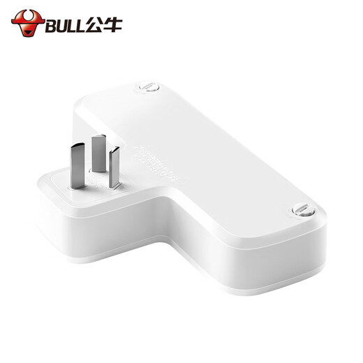 公牛（BULL）转换插头/品字形一转三插座/转换插座/电源转换器 适用于卧室、厨房 3位总控开关  GN-9603K白色