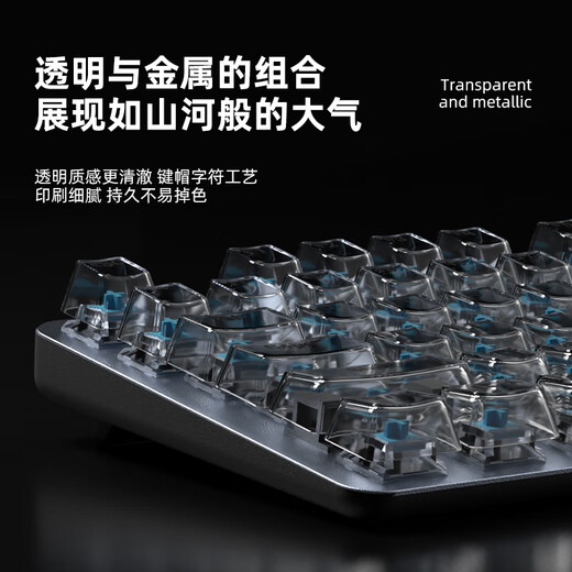 Logitech (G) K845 wired mechanical keyboard transparent keycap typing computer office green tea shaft e-sports game k845 cat keycap (keycap independent packaging) standard x No x 104 key x TTC-green axis